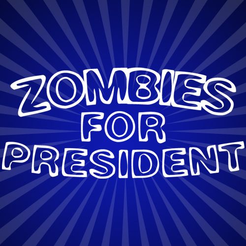 Zombies for President halloween iron on Decal